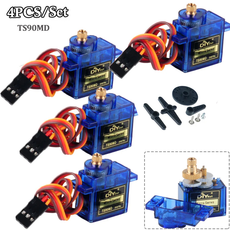 Rc Helicopter Servo - 4 Adet TS90MD Mikro Dijital Servo