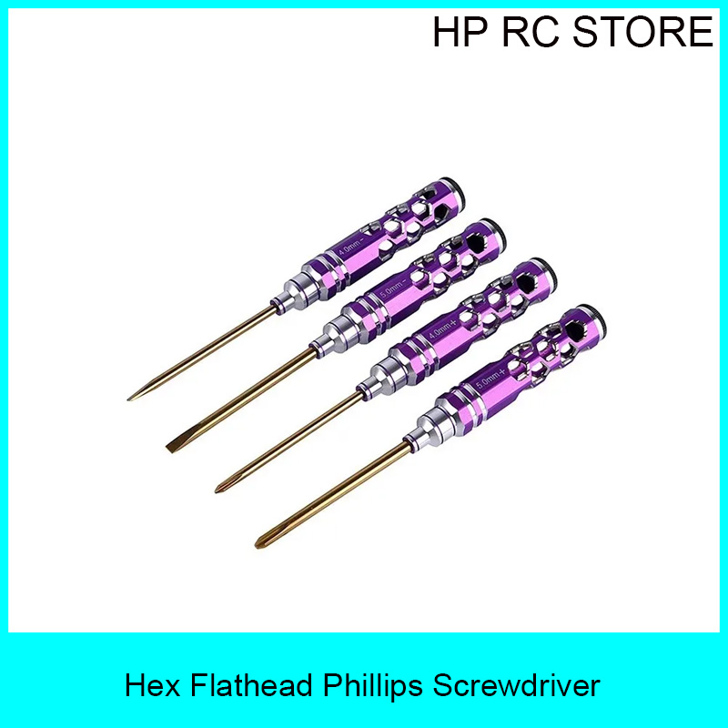 Rc Helicopter Tool Kit - 4 adet Hex Düz Başlı Phillips
