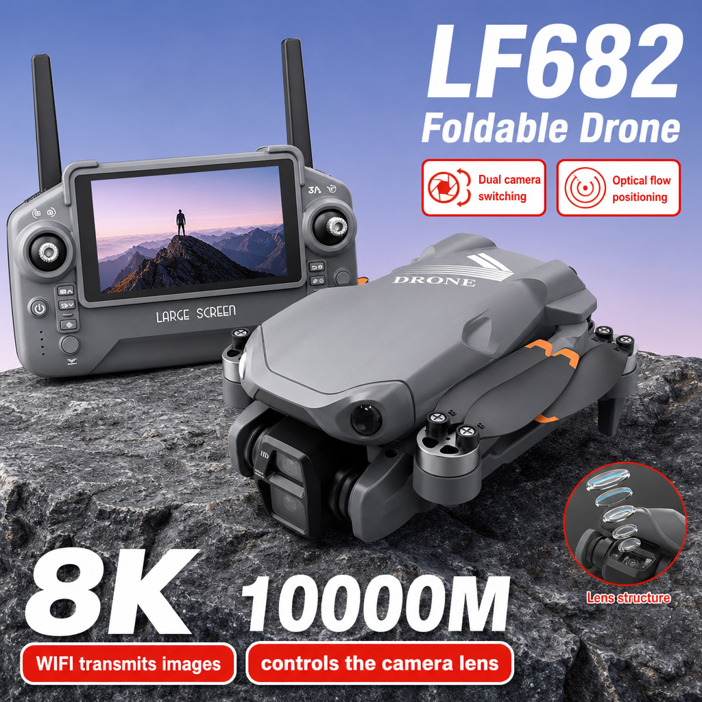 Rc Helicopter Charger - Hava Fotoğrafı LF682 Drone 8K HD