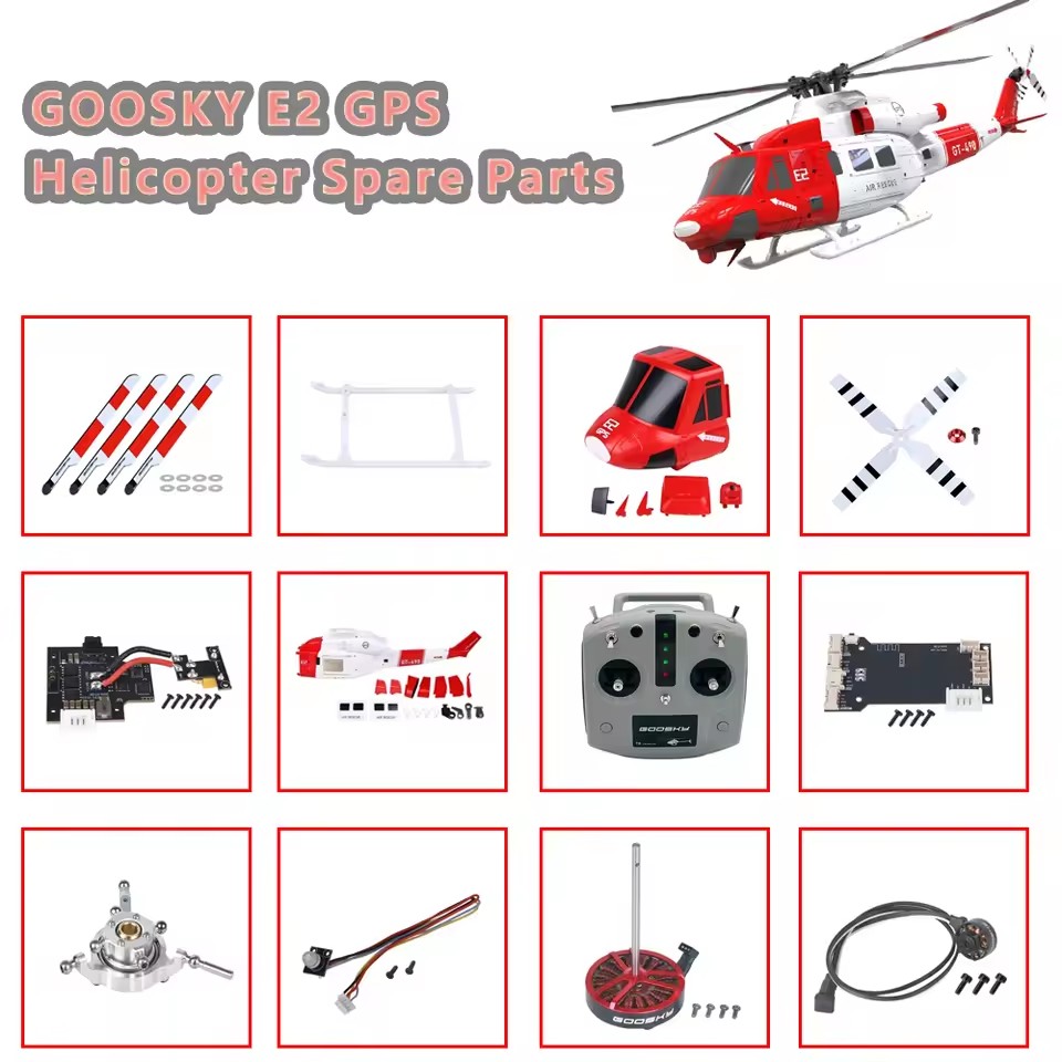 Rc Helicopter Bag - GOOSKY E2 GPS UH-1Y Helikopter Yedek