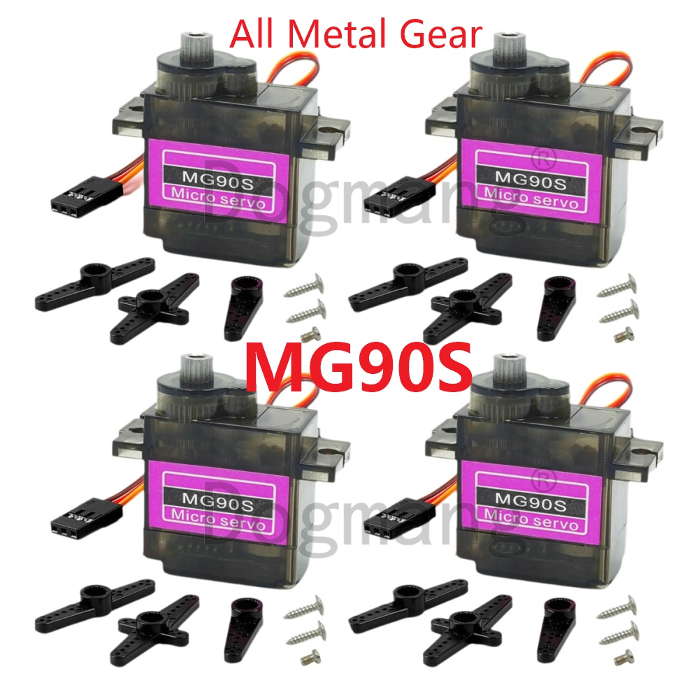 Rc Helicopter Servo - MG90S Servo 1/2/4/10/20/50 Adet Tüm Metal