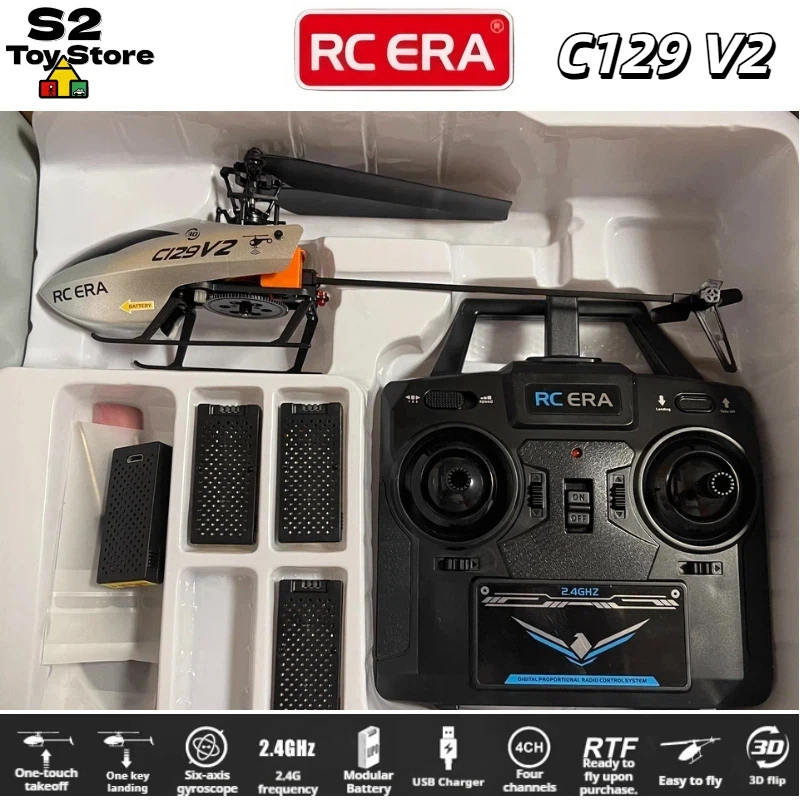 Rc Helicopter Single Rotor - RC ERA C129V2 4 Kanallı 2.4GHz