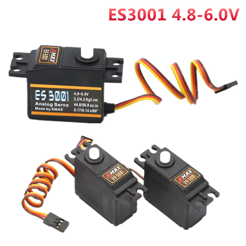 Rc Helicopter Servo - 1/4 adet EMAX ES3001 4.8-6.0V 37g