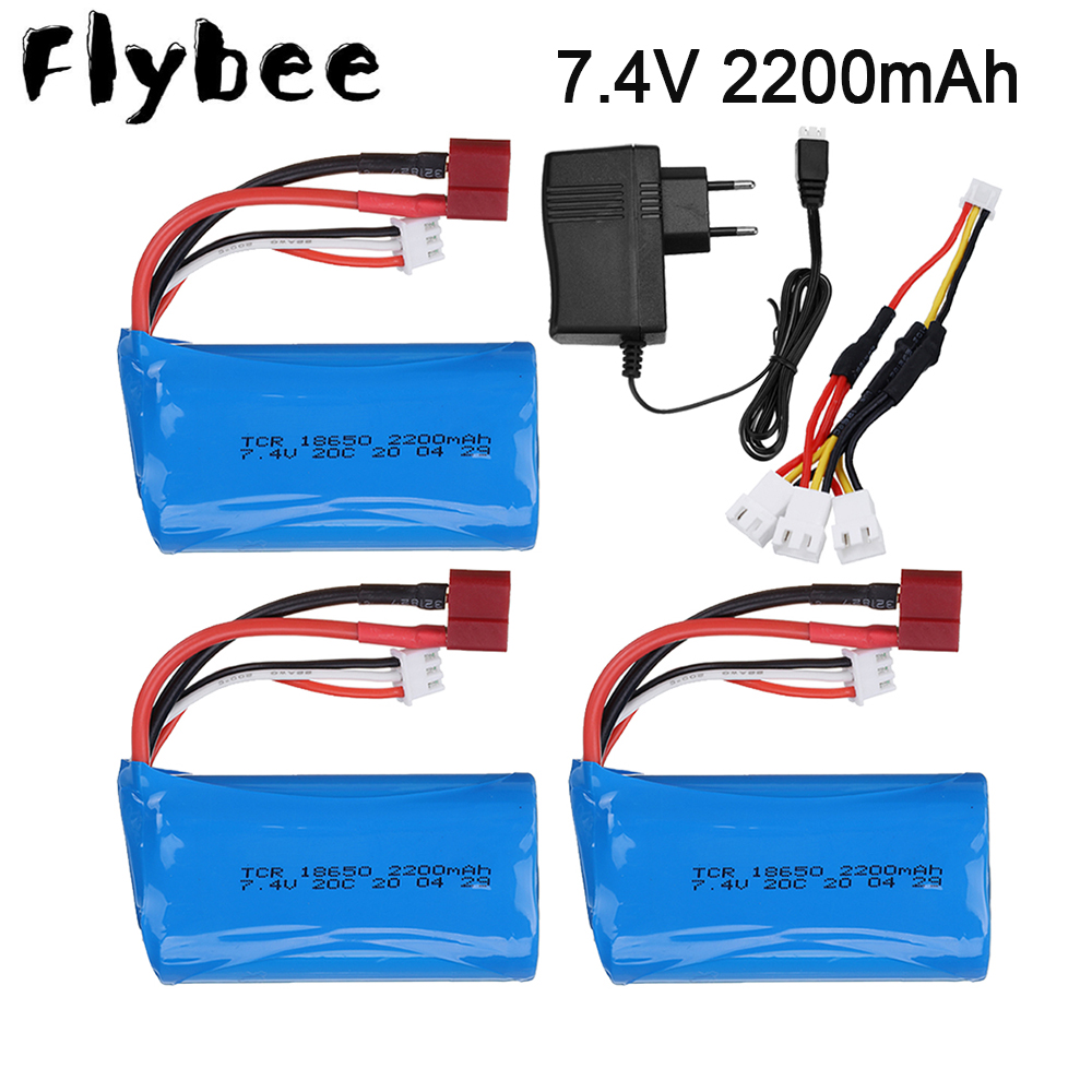 RC araba için 7.4 V 2200mAh 18 - Rc Helicopter Parts incelemesi ve fiyatı