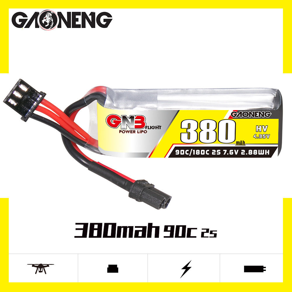 GNB 2S 7.6V 380mAh 90C/180C Li - Rc Helicopter Parts incelemesi ve fiyatı