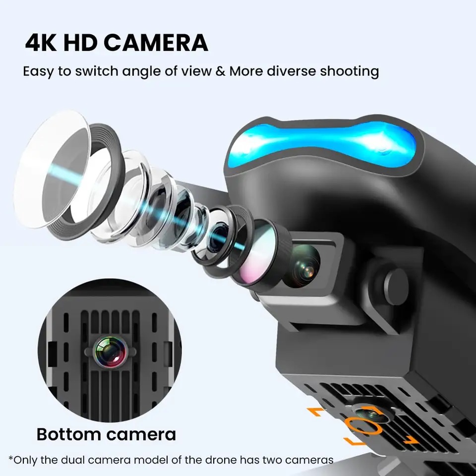 Yeni Mini drone E99 4K WIFI HD - Rc Helicopter Nitro incelemesi ve fiyatı