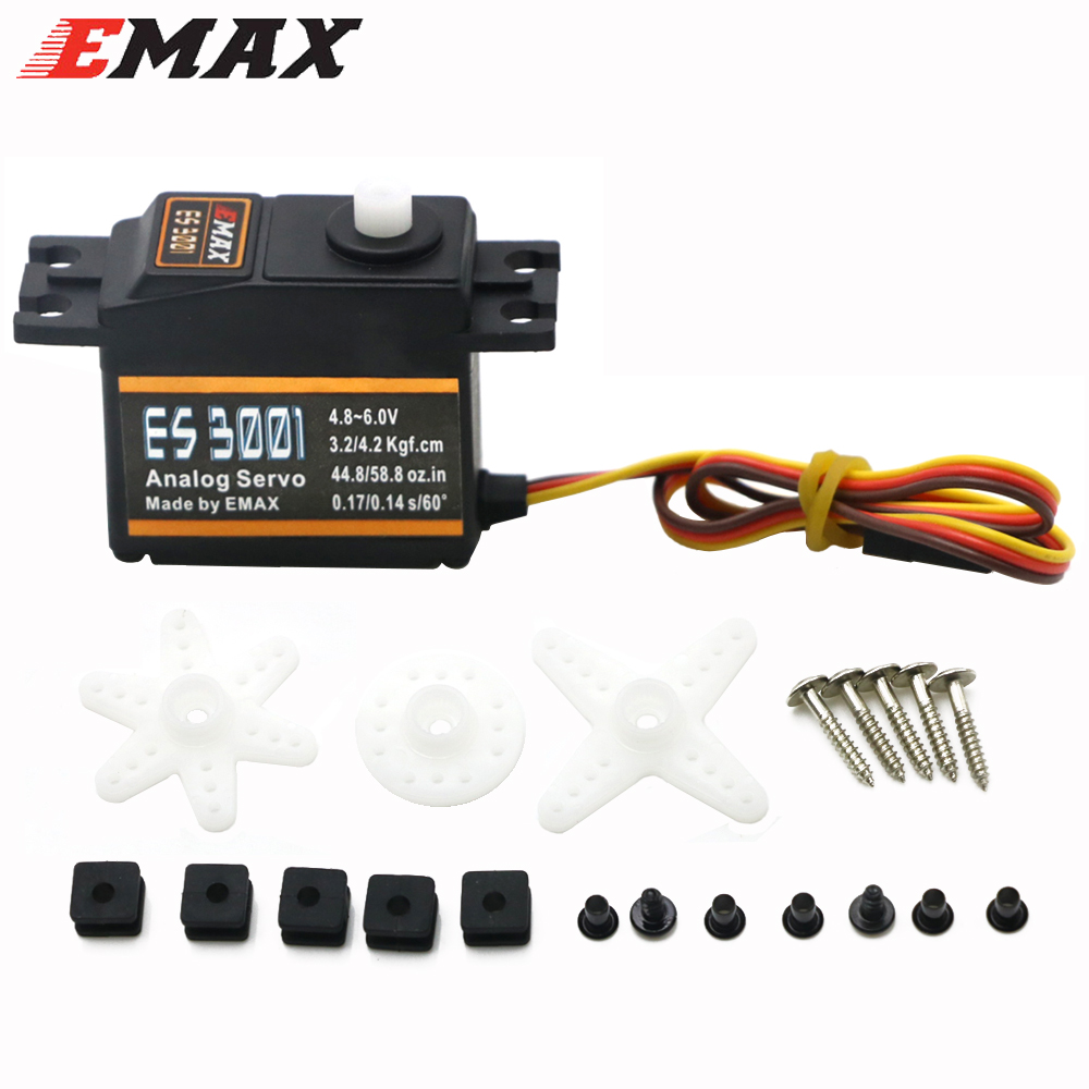 1/4 adet EMAX ES3001 4.8-6.0V  - Rc Helicopter Servo incelemesi ve fiyatı
