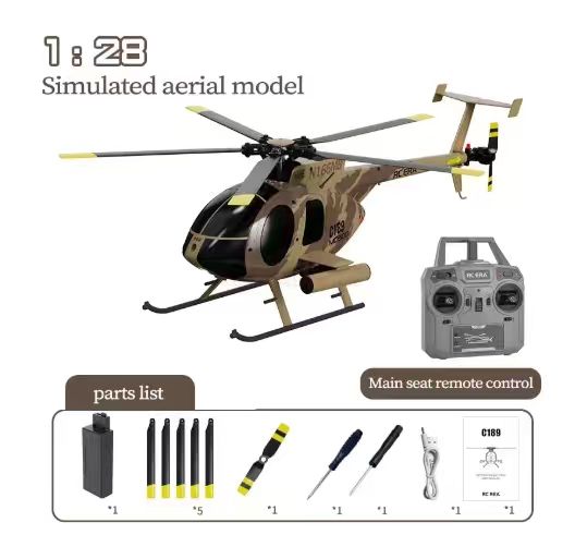 C189 MD500 RC Helikopter 1:28  - Rc Helicopter Gyro incelemesi ve fiyatı